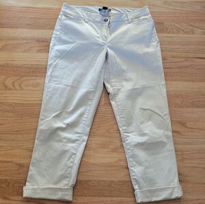 Cream Crop Pant